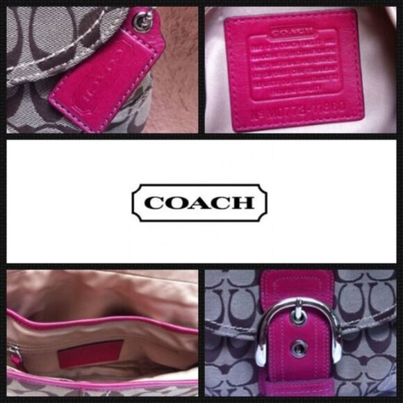COACH Madison Sabrina Silver/Pink Bundle - Picture 8 of 9